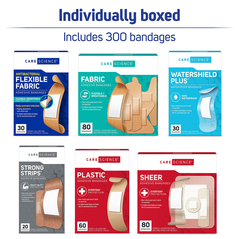 Care Science Variety Bandages Pack waterproof bandages for wet environments