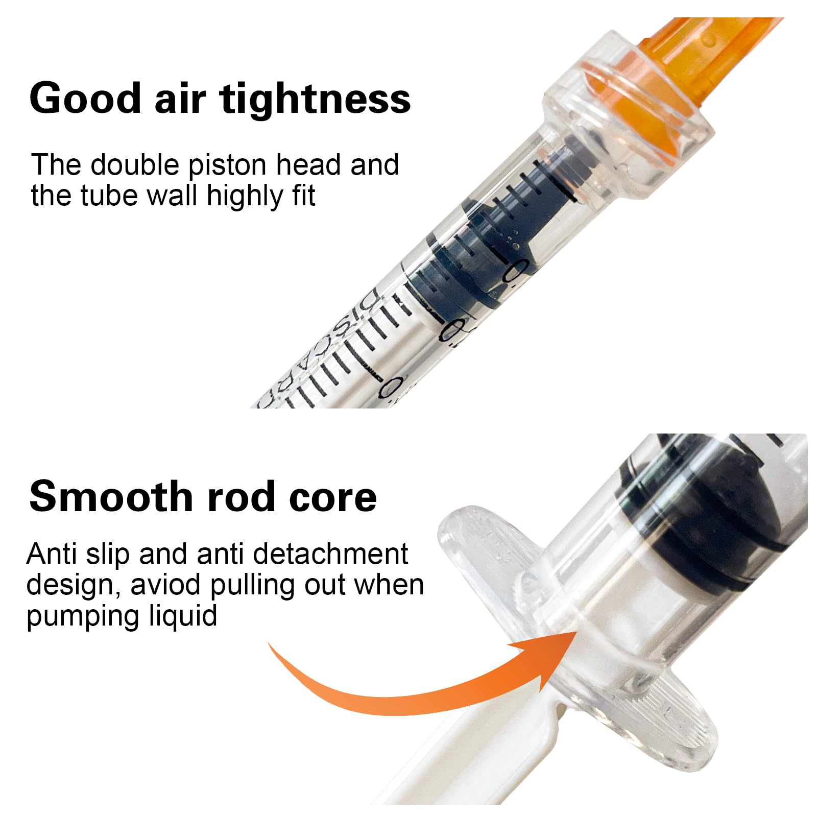 Careach syringe measurement scale clearly marks increments for accuracy