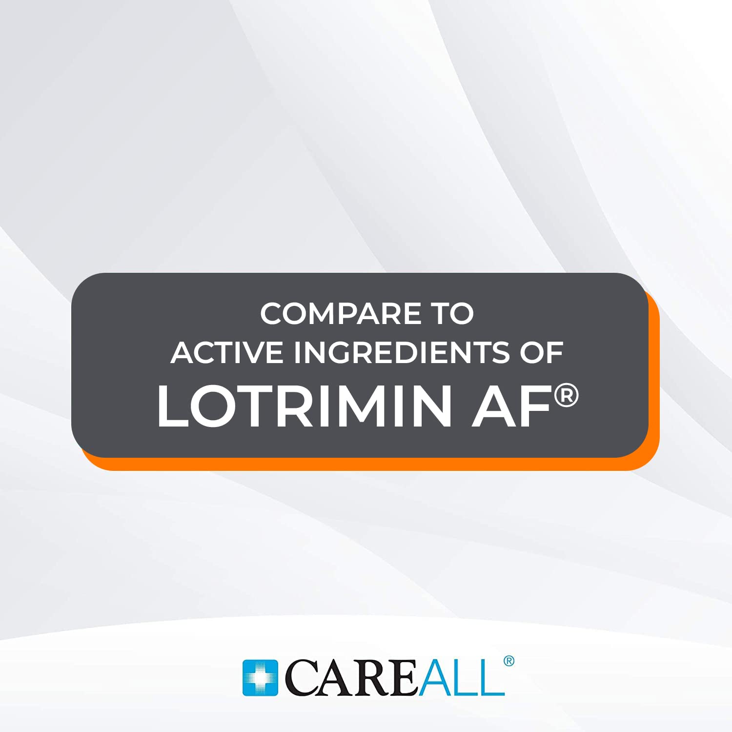 CareAll Clotrimazole application close-up showing smooth coverage.