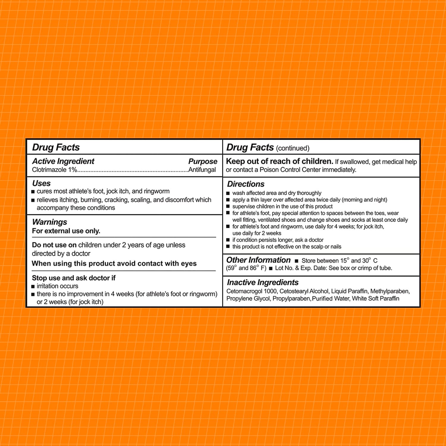 CareAll antifungal cream absorbs quickly for toes and feet.