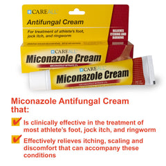 CareAll cream applied to a toe area showing smooth, quick absorption.