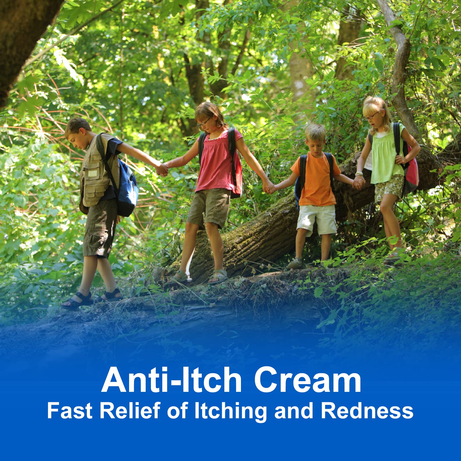 CareAll Hydrocortisone 1% cream applied to skin for itching relief