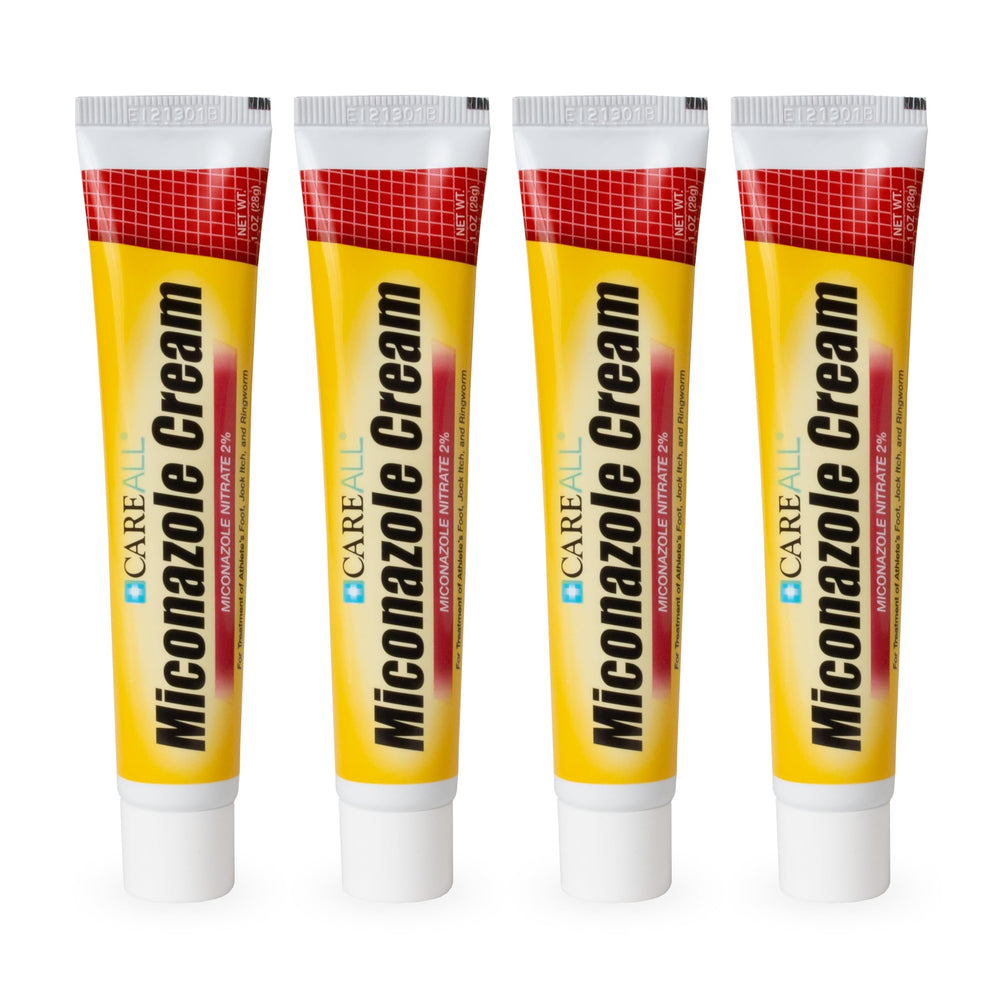 CareAll miconazole cream 1oz tube front view for precise, mess-free application.