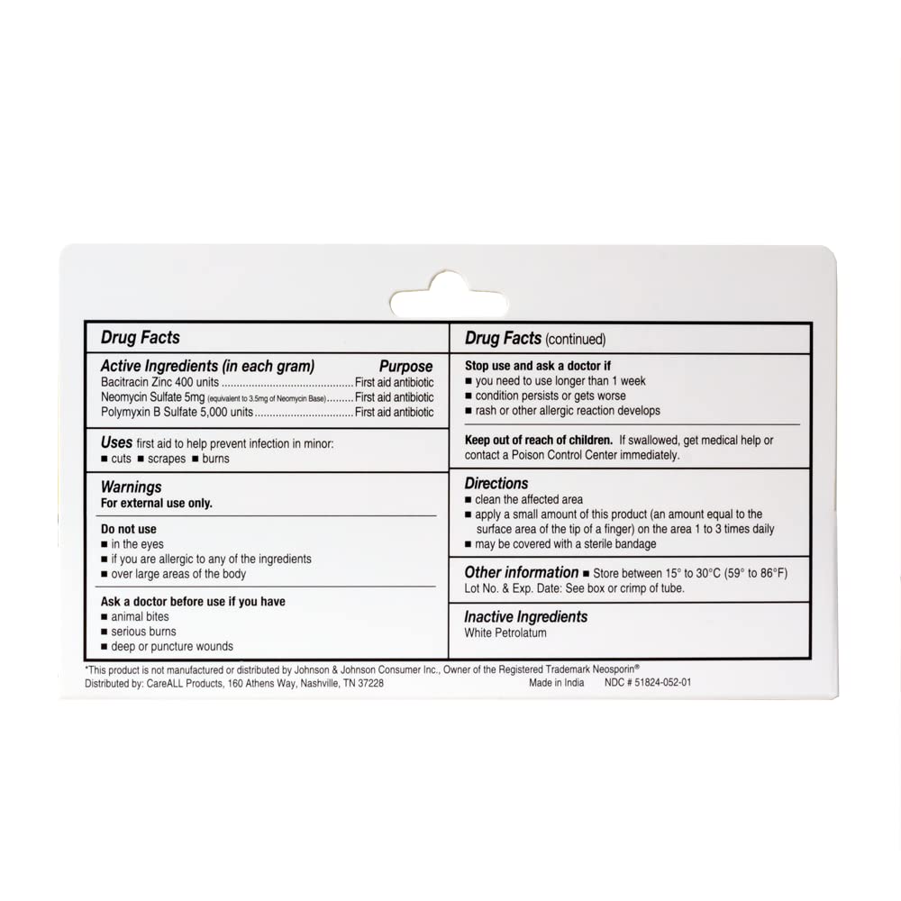 CareAll ointment texture close-up highlights creamy consistency.
