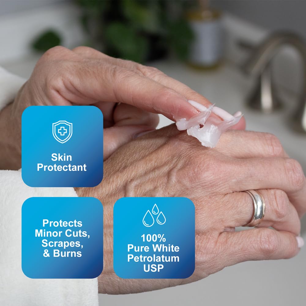 CareAll Petroleum Jelly applied to a small scrape for protection.