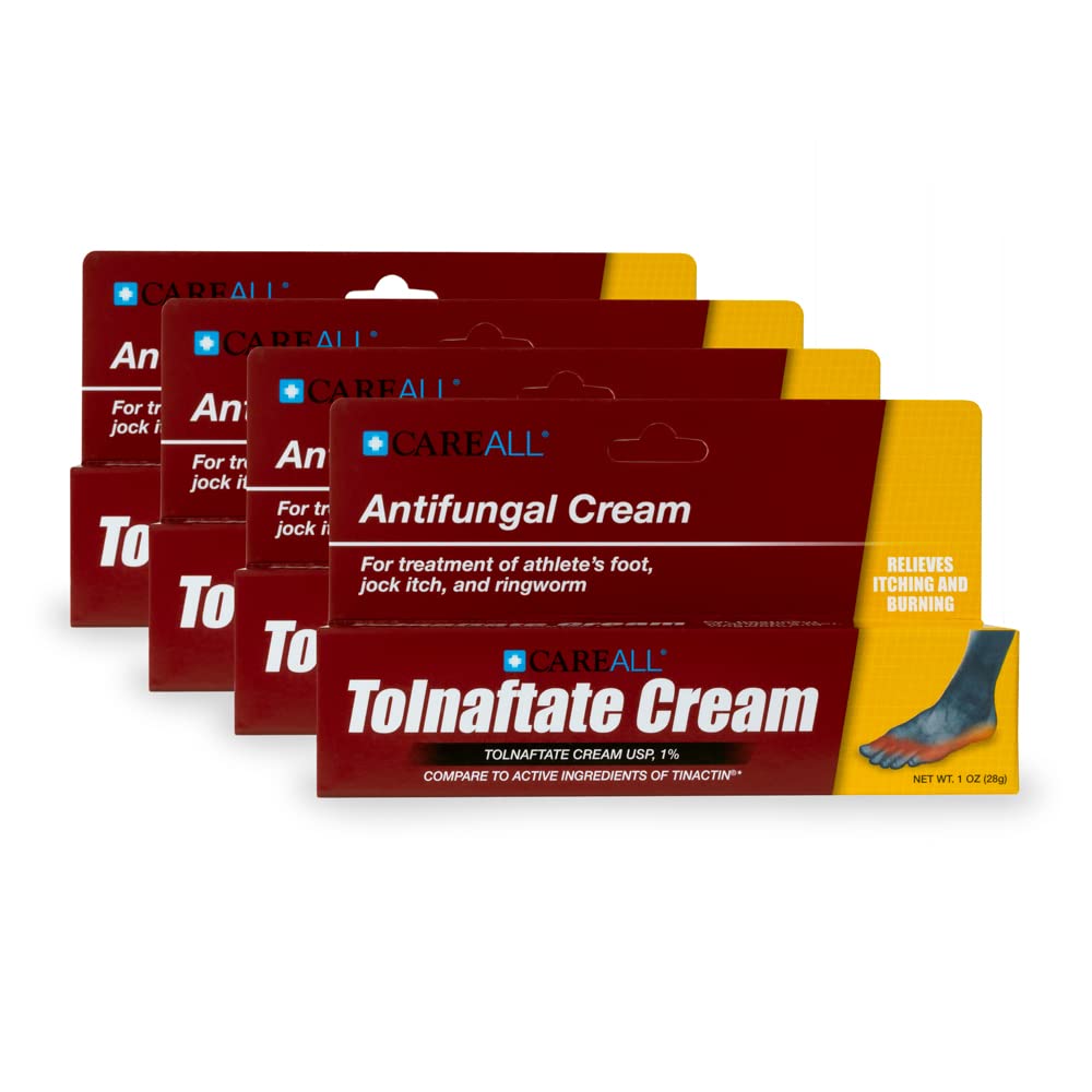 Tamper-evident seal on CareAll Tolnaftate tube for safety.