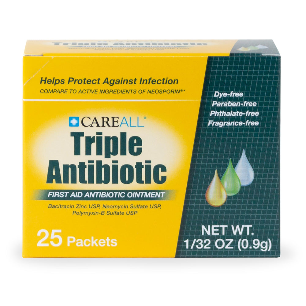 CareAll compact first-aid kit inclusion with ointment for quick protection.