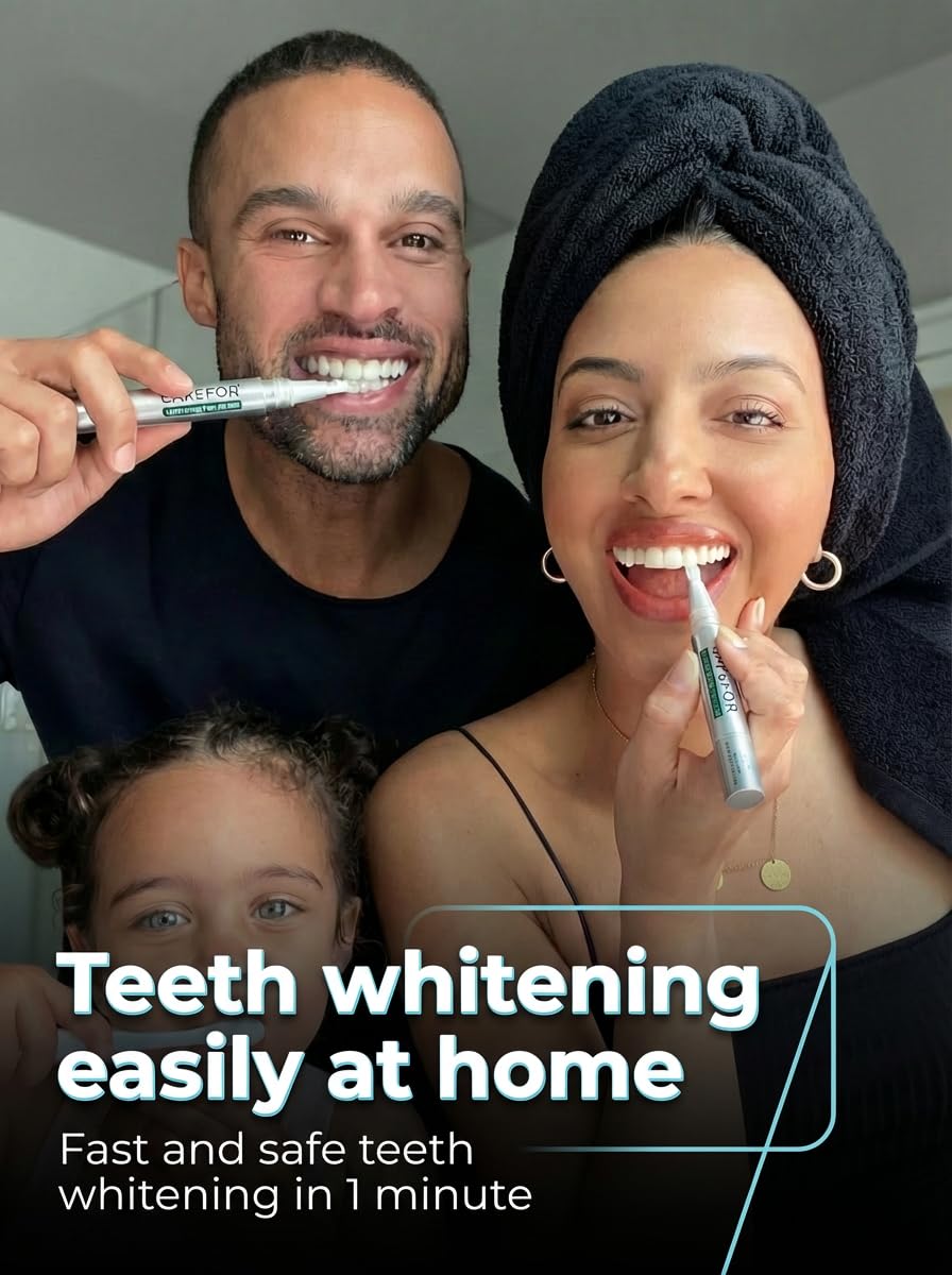 CAREFOR Teeth Whitening Pen shows visible results after several uses.