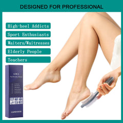 CAREHOOD Foot Buffer smoothing the sole for a refined finish