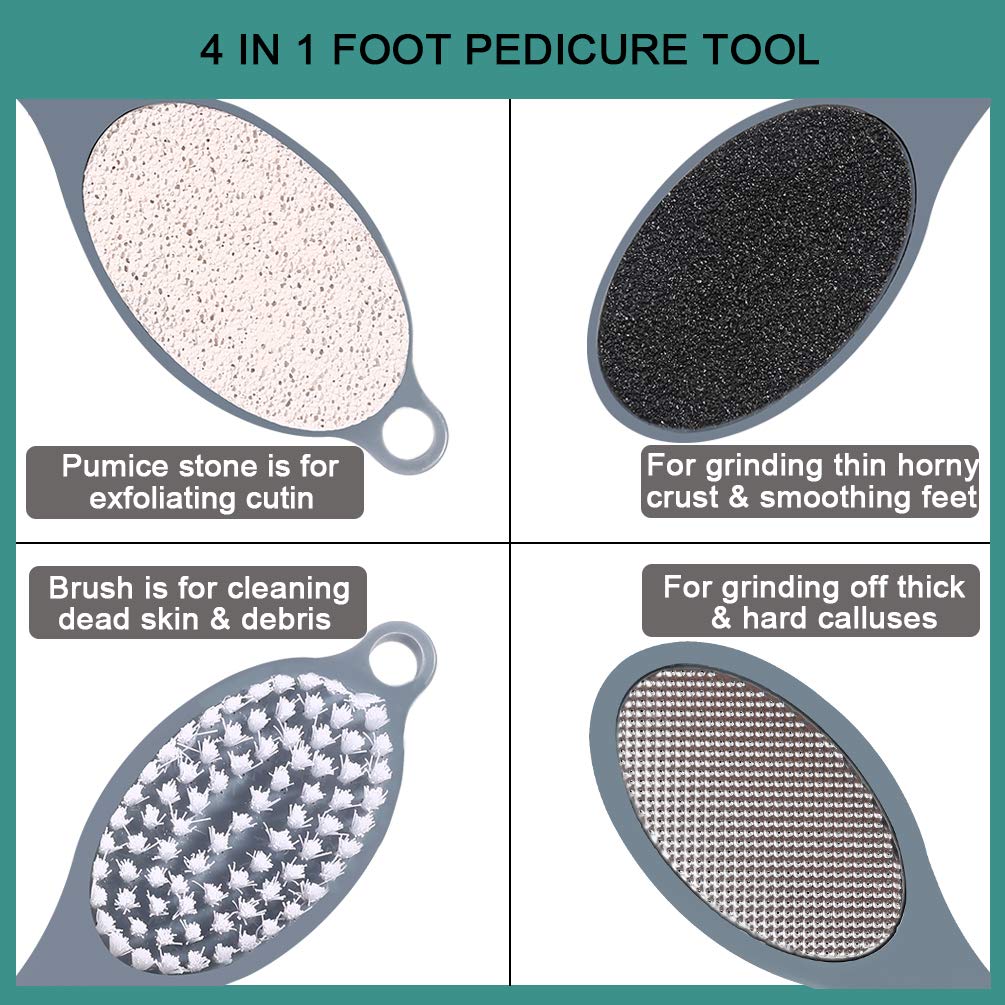 CAREHOOD Stainless Steel File in use removing thick calluses