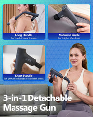CareKing massage gun offers 4 speeds for customizable post-workout relief.