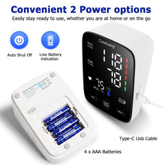CareLiving Blood Pressure Monitor two-user mode for family tracking.