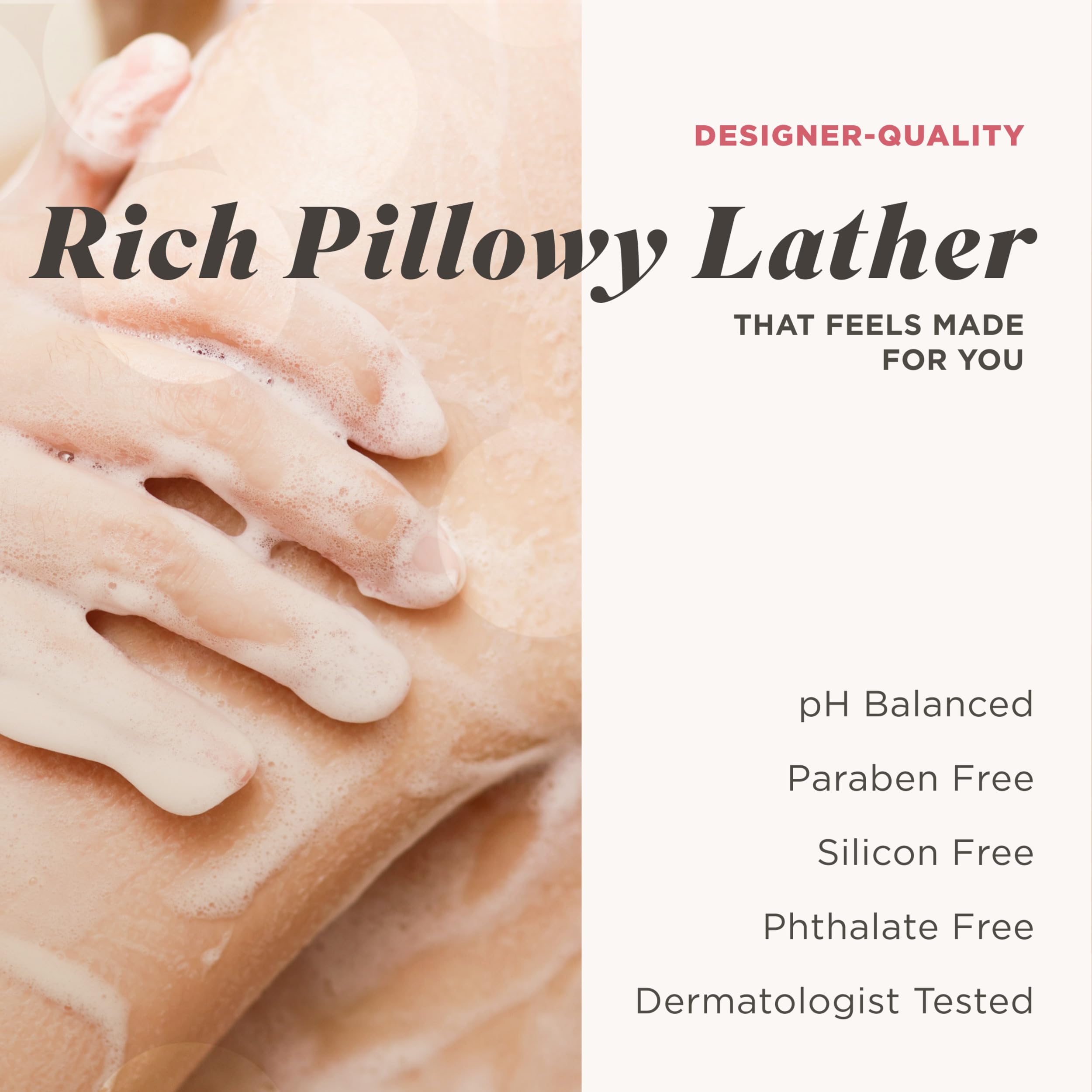 Parabens- and silicones-free Caress wash with clean ingredients