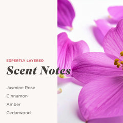 Caress hyaluronic acid and vitamin B3 ingredients for hydrated skin.