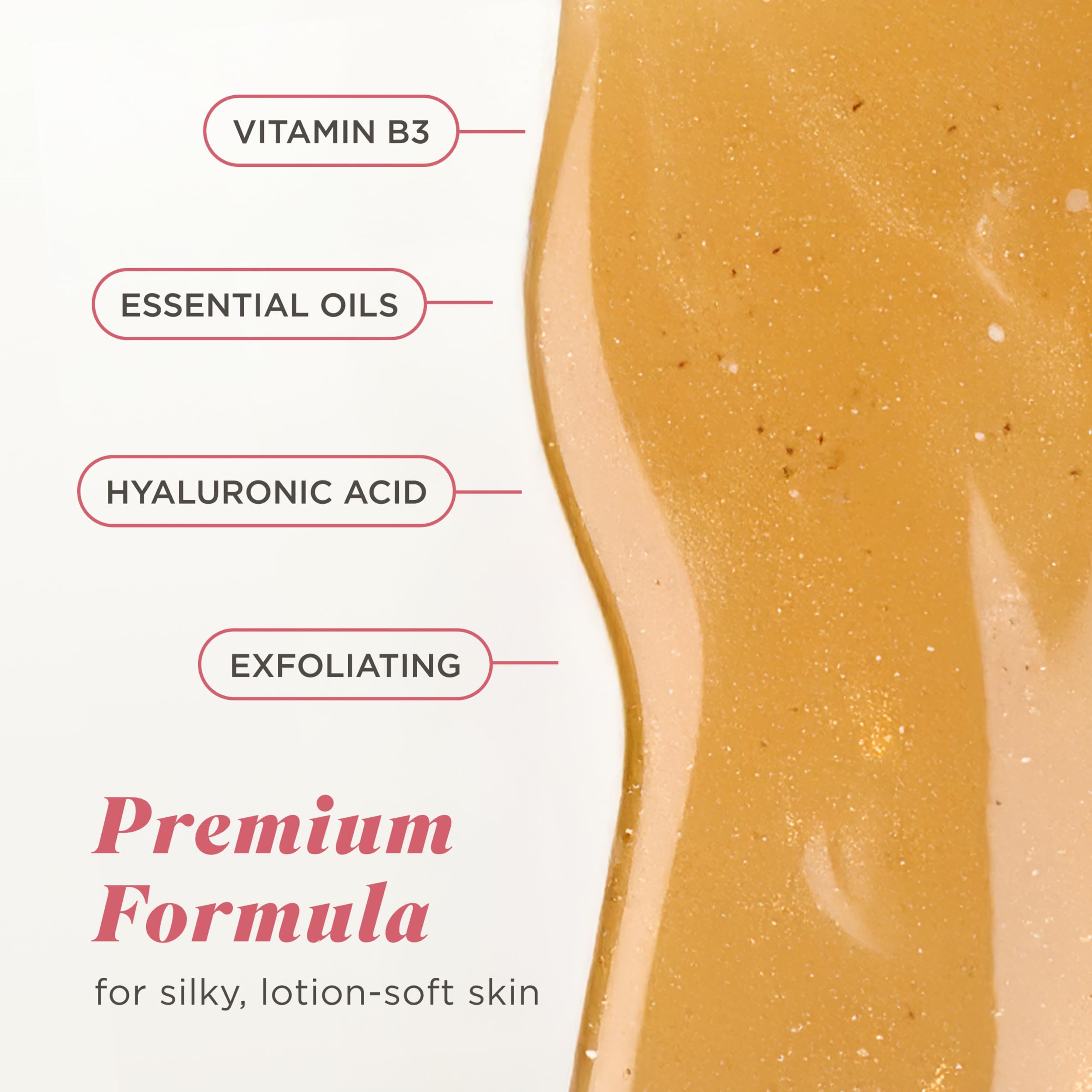 Caress vitamin B3 supports balanced, refreshed skin feel
