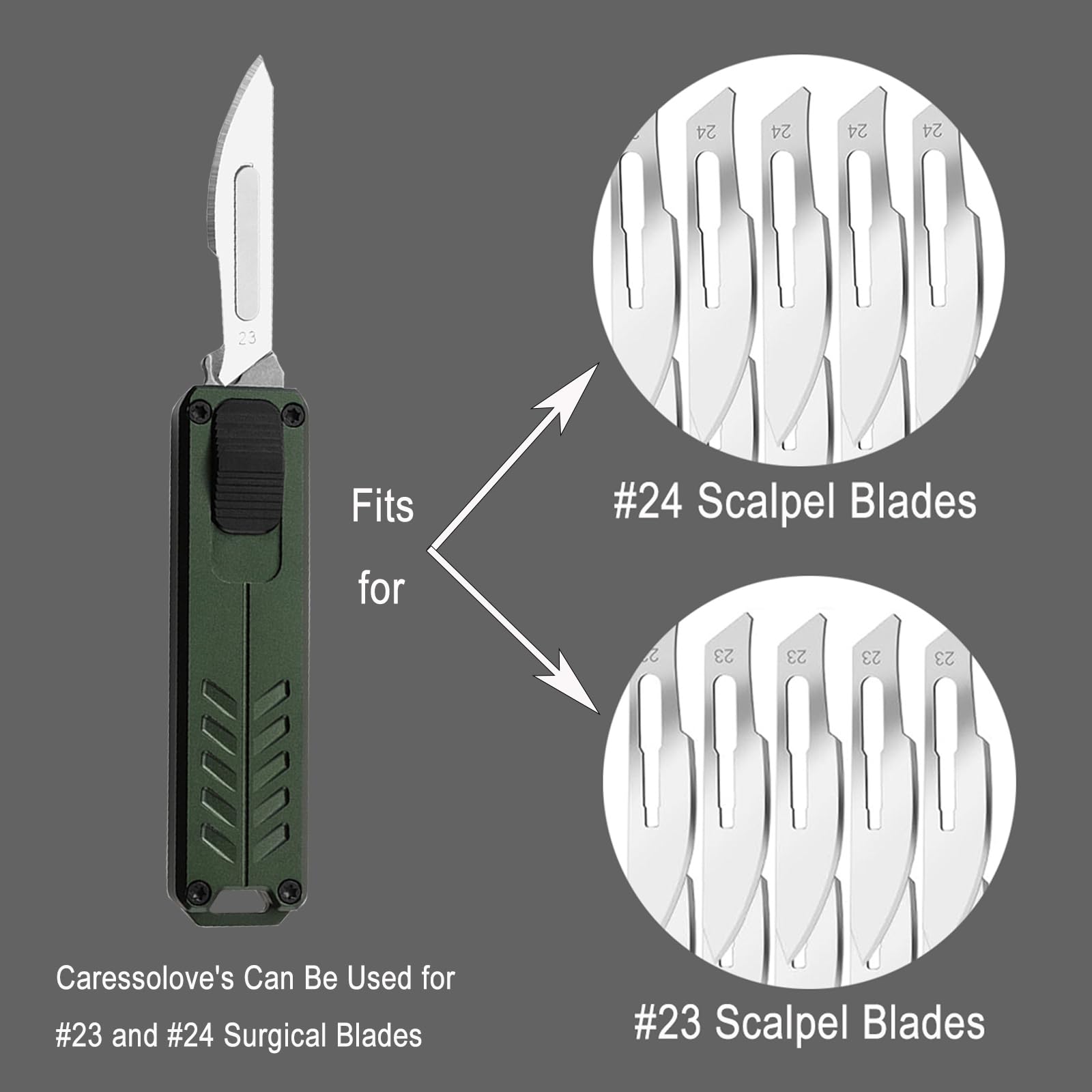 Caressolove precision scalpel delivers detailed cutting control.