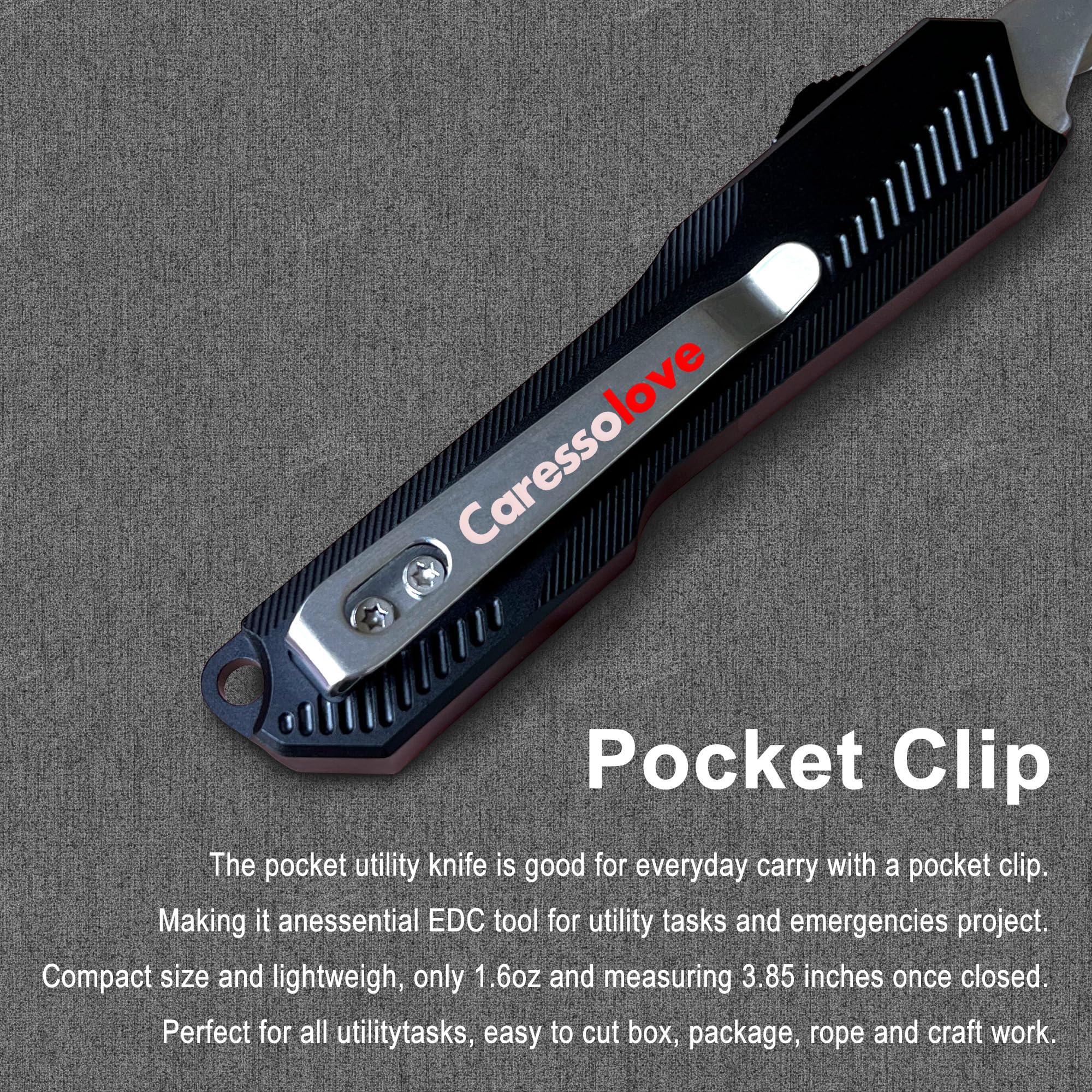 Caressolove stainless-steel blade ensures precise sharpness for daily tasks.