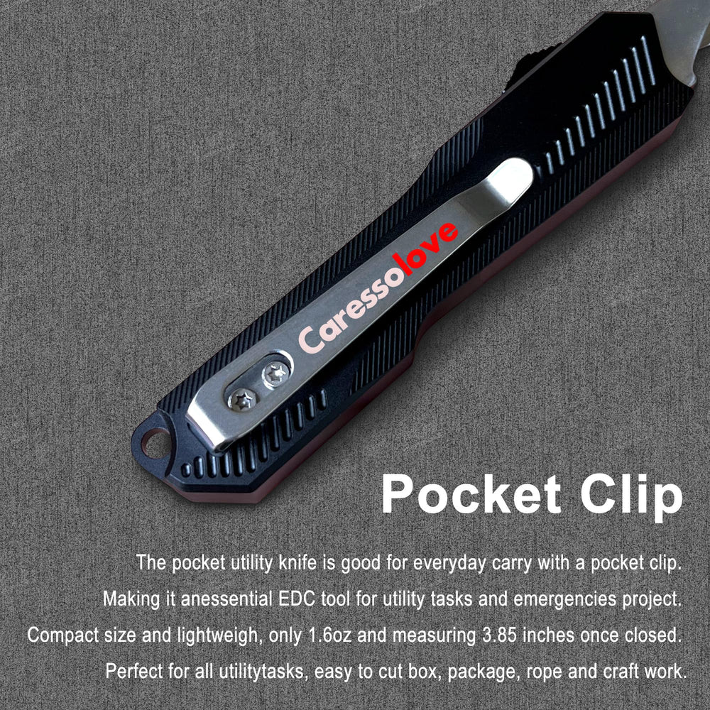 Caressolove stainless-steel blade ensures precise sharpness for daily tasks.