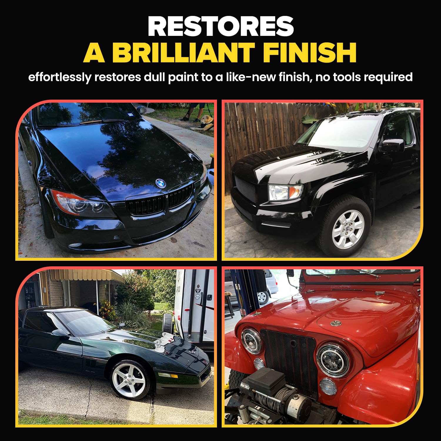 Carfidant Scratch Remover before-after showing scratch reduction and gloss