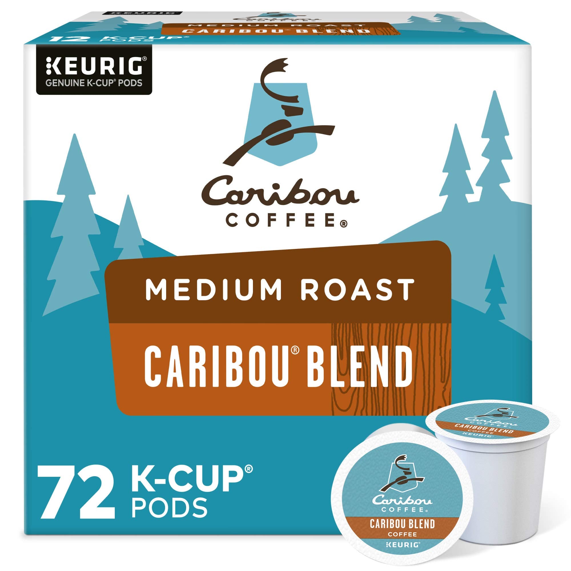 Caribou Blend K-Cup pod for quick, consistent morning coffee.