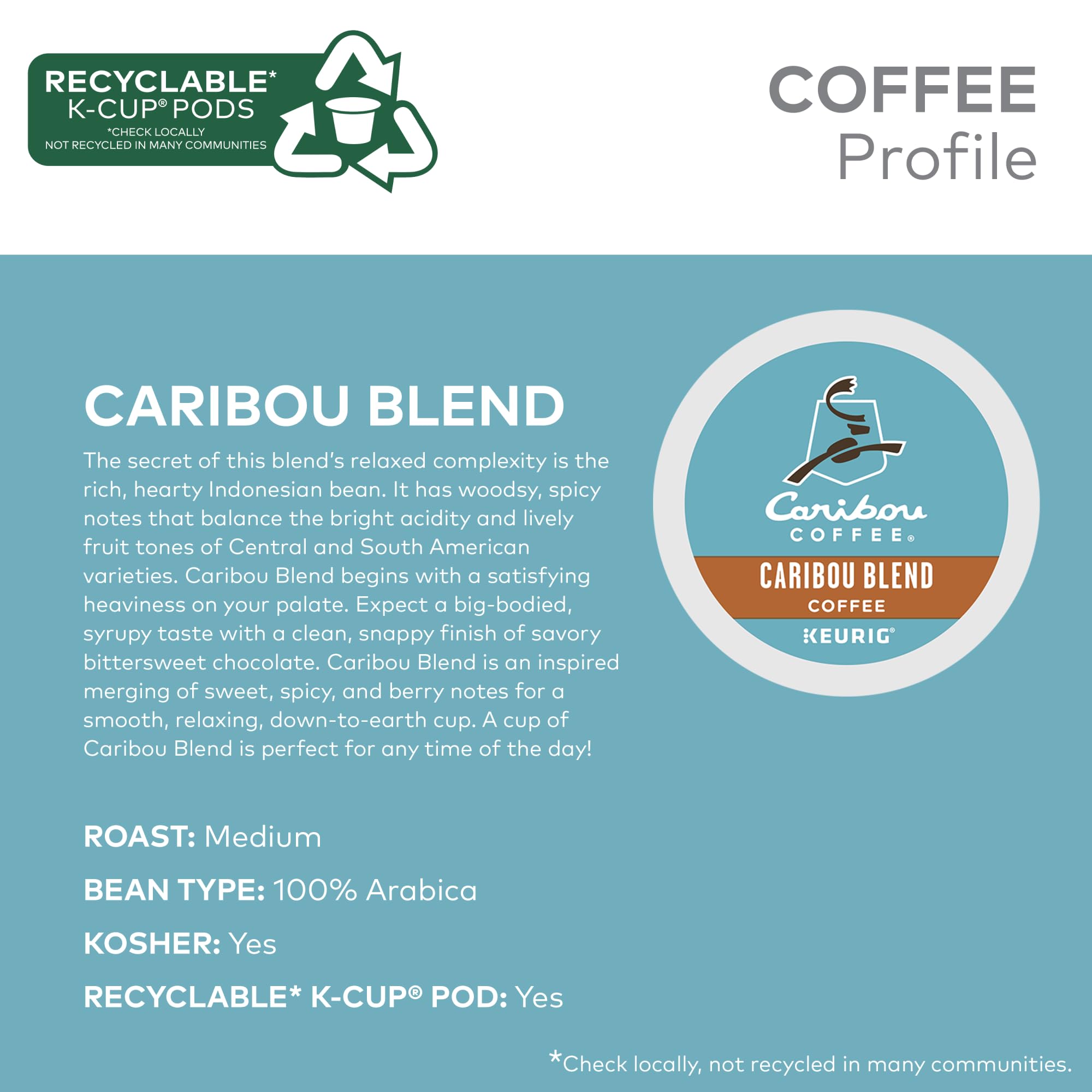 Caribou Coffee Keurig brewing view of a hot cup