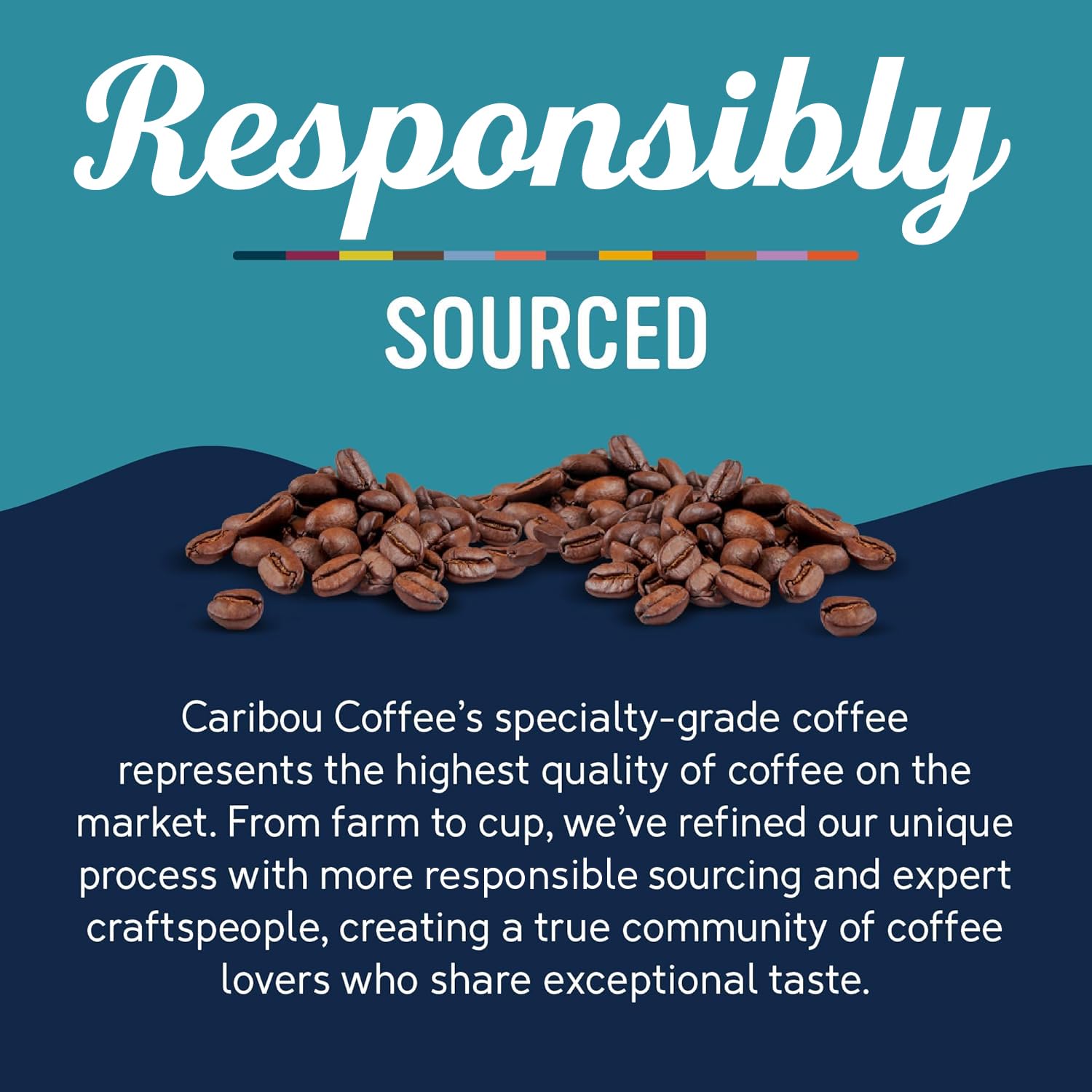 Caribou Coffee medium-roast cup with steam hints at a versatile, comforting flavor.