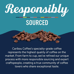 Caribou Coffee medium-roast cup with steam hints at a versatile, comforting flavor.