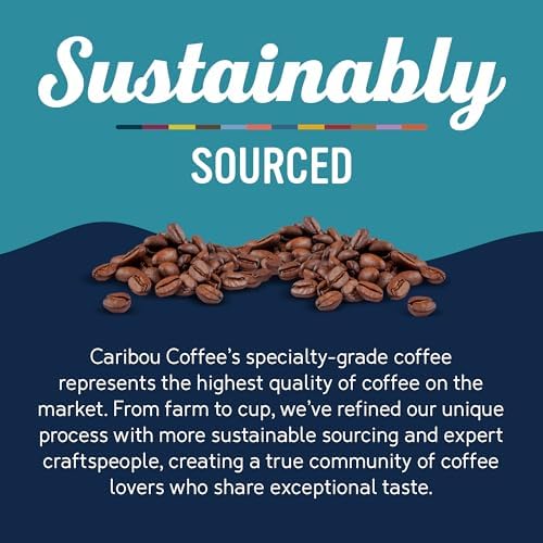 Caribou Coffee pour-over scene conveys a clean, full-bodied cup potential.