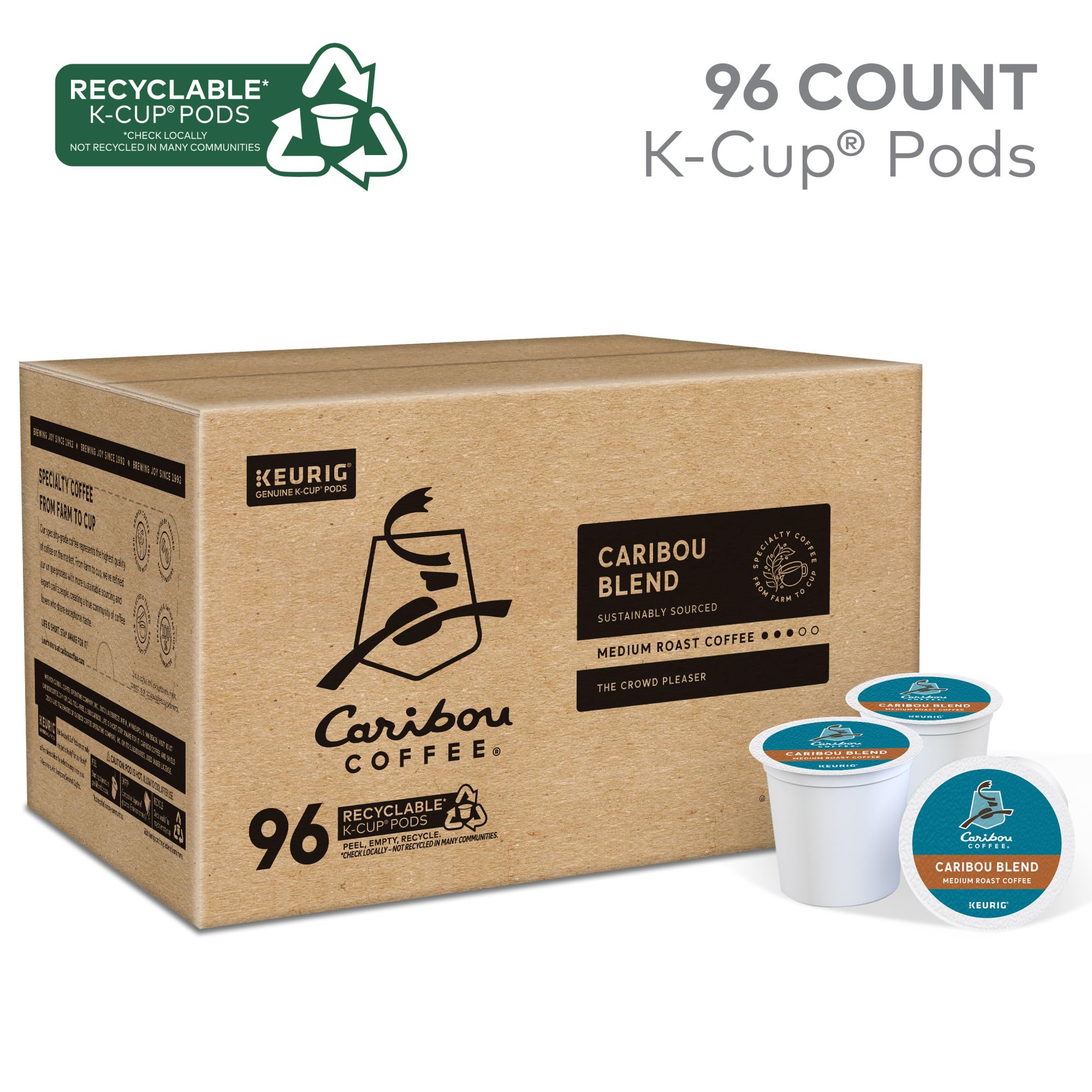 Caribou Coffee woodsy, spicy notes image signals a rich, inviting cup.