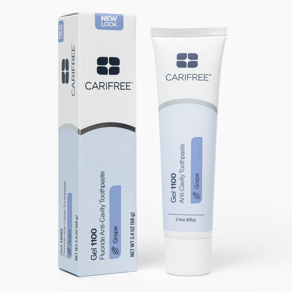 CariFree Gel 1100 enamel protection near toothbrush visual