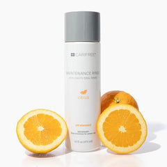 CariFree Maintenance Rinse bottle pour shows easy daily use for pH balance.