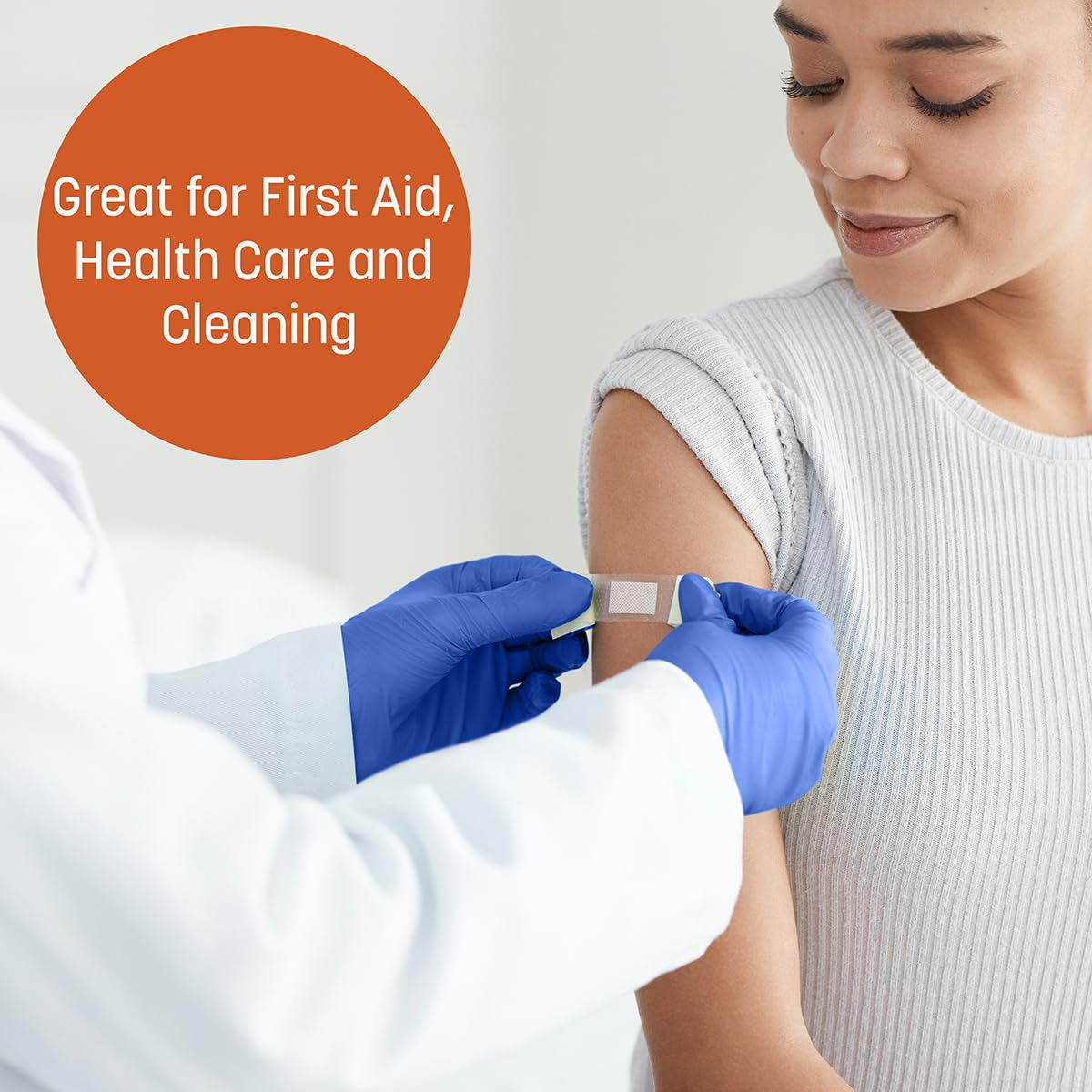 Caring nitrile gloves latex-free option ideal for sensitive users.