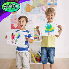 Carl & Kay zippered storage bag keeps supplies organized and portable.