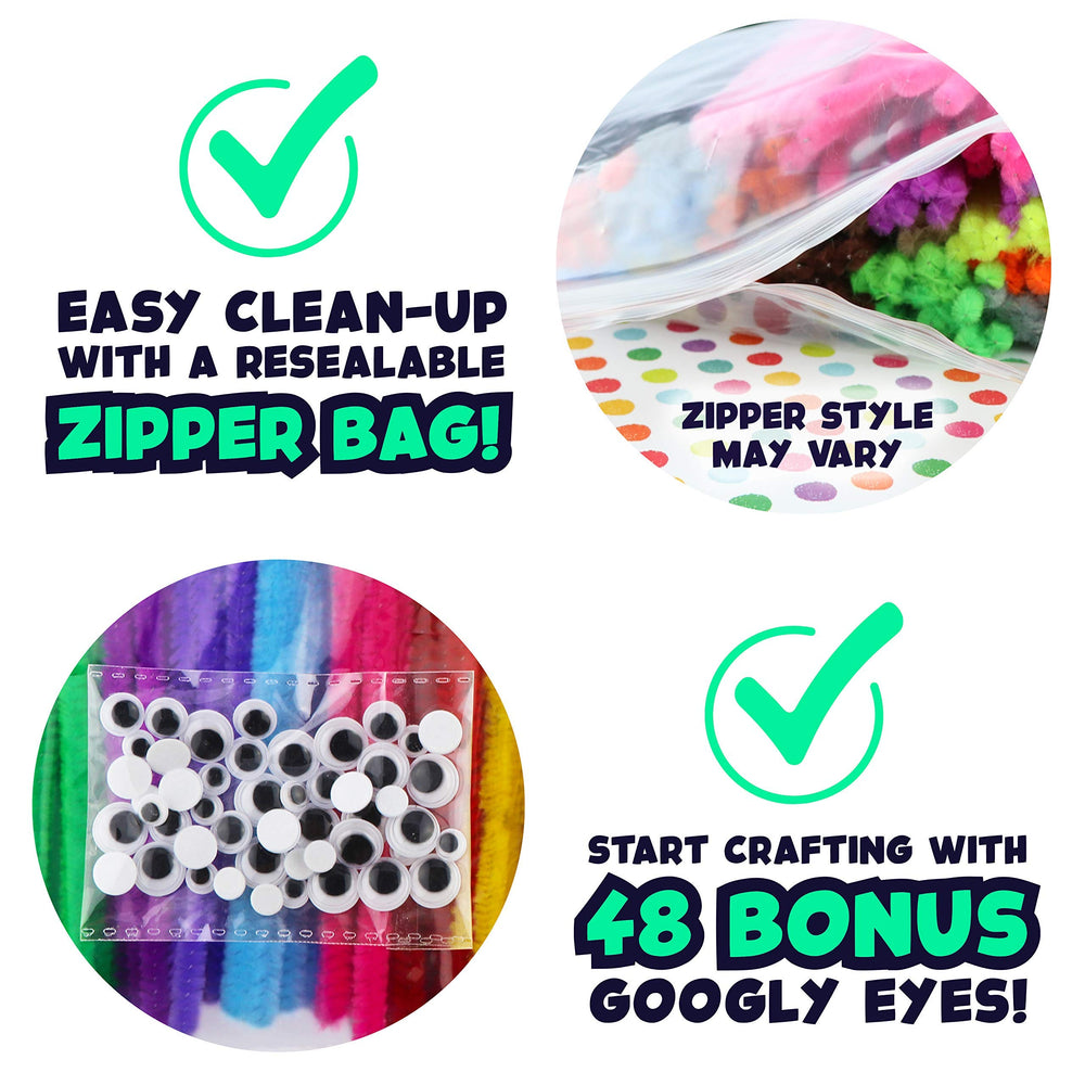 Carl & Kay Supply Co. flexible chenille stems for reusable crafts.