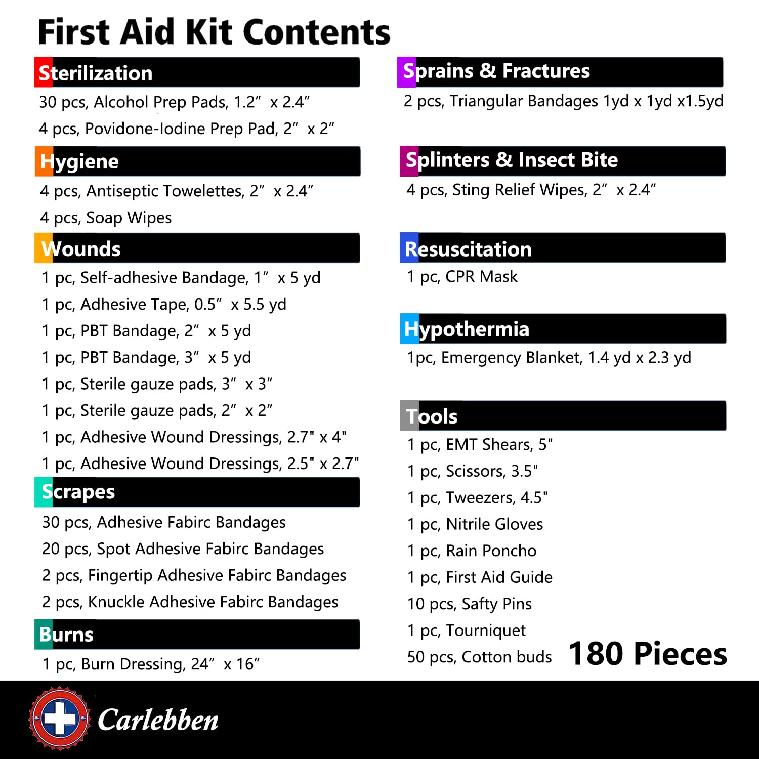 Carlebben EMT Pouch water-resistant fabric protects contents.