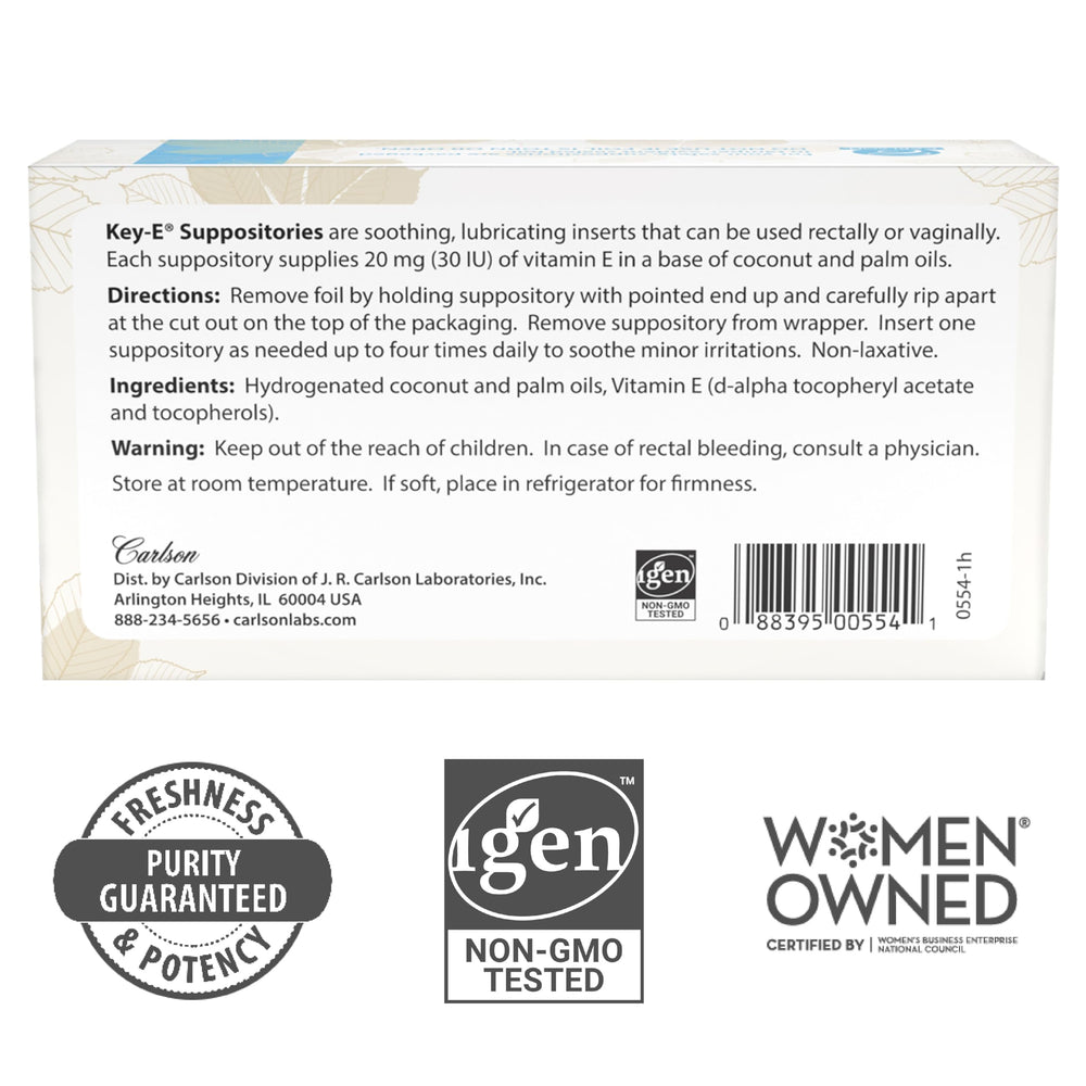 Carlson Key-E fragrance-free formula with no artificial dyes.