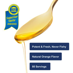 Carlson Kids The Very Finest Fish Oil bottle with Norway-origin label for quality.