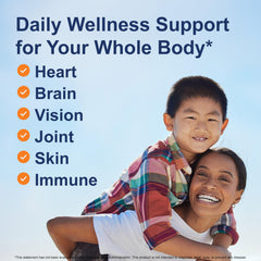 Carlson Kids The Very Finest Fish Oil sustainability badge signals responsible sourcing.