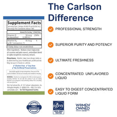 Carlson Super Daily D3 + K2 dropper-dispense for precise two-drop servings