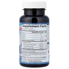 Carlson Super Omega-3 Gems softgels close-up highlighting freshness and potency