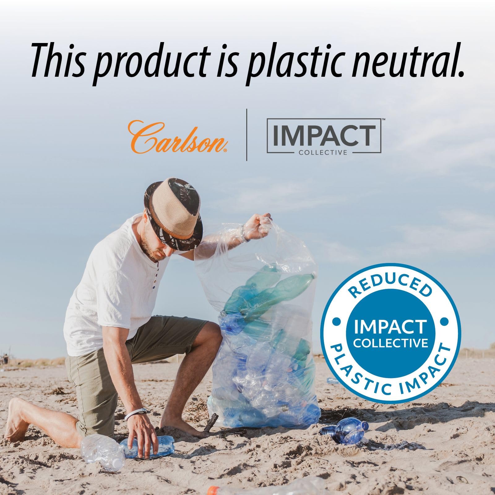 Carlson sustainably sourced fishing label emphasizes responsible deep-sea harvesting.