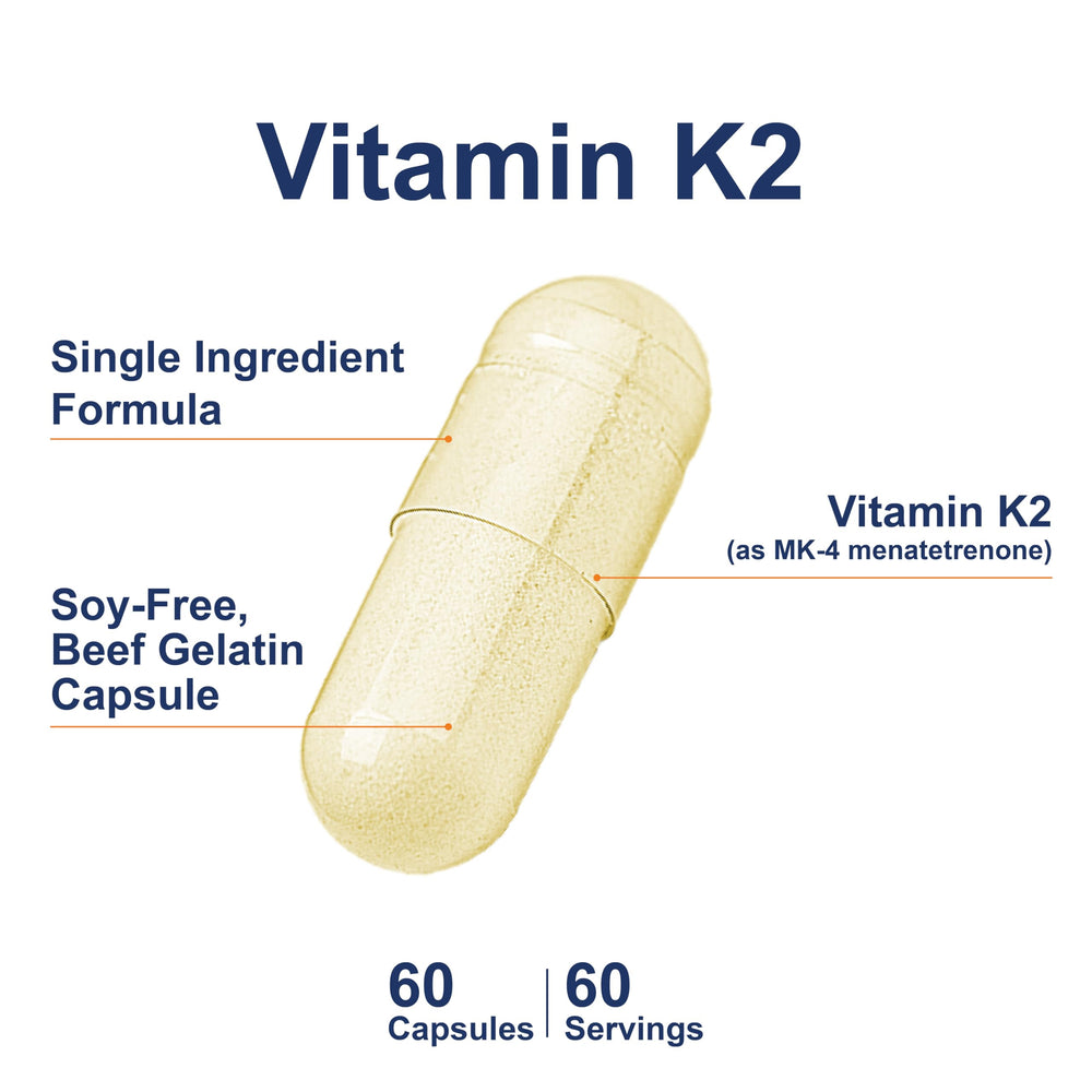 Carlson Vitamin K2 MK-4 bottle pour demonstrates easy daily dosing