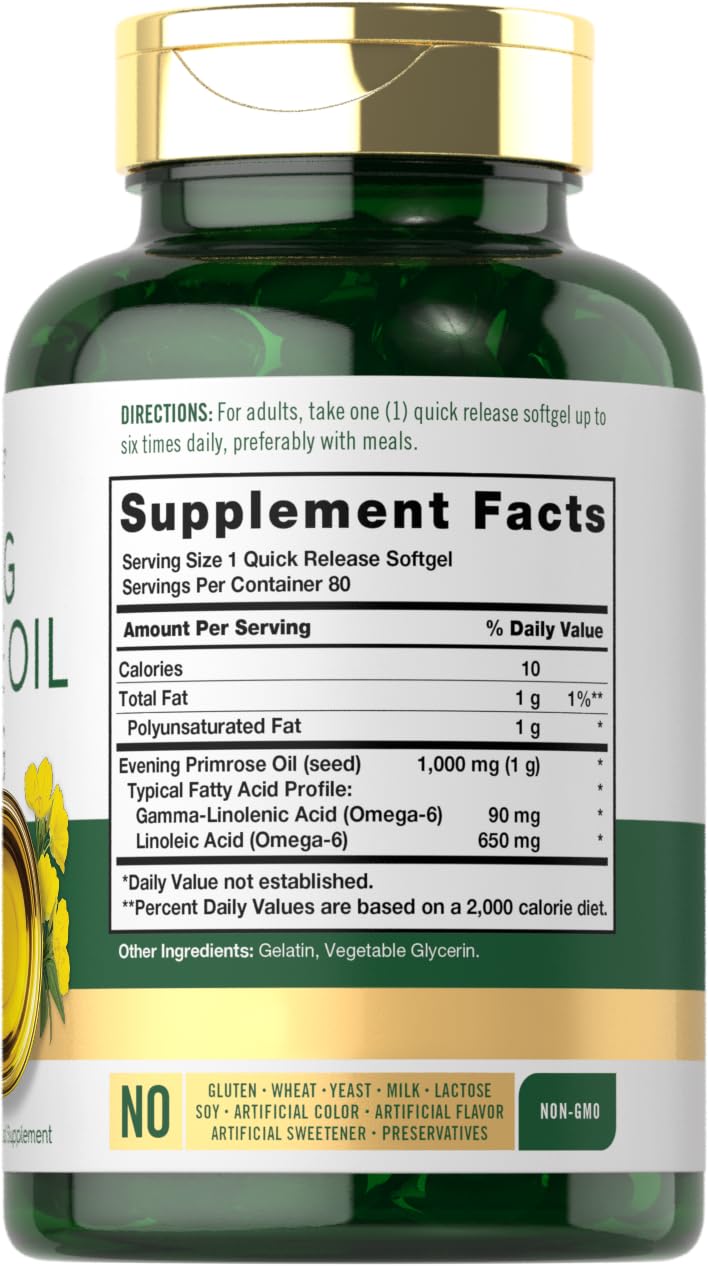 Carlyle 1000mg softgels closeup highlighting high potency daily supplement.