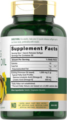 Carlyle 1000mg softgels closeup highlighting high potency daily supplement.