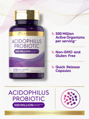 Carlyle Acidophilus capsules on a tray for convenience in daily routine
