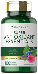 Carlyle Antioxidant bottle front with 100 caplets for daily wellness