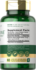 Carlyle Bioperine capsules closeup highlights consistent piperine per capsule.