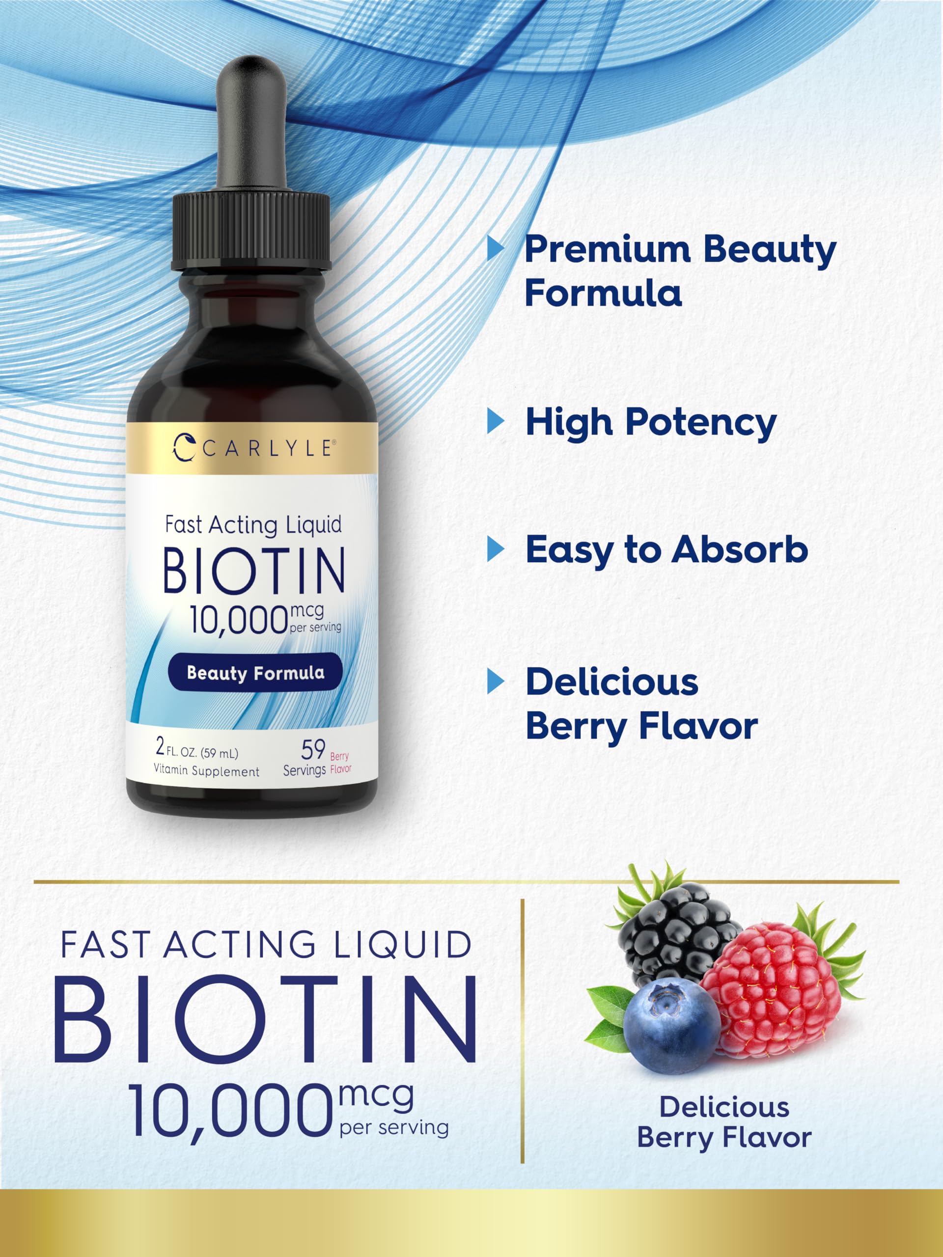 Lab-tested Carlyle biotin ingredients ensure purity