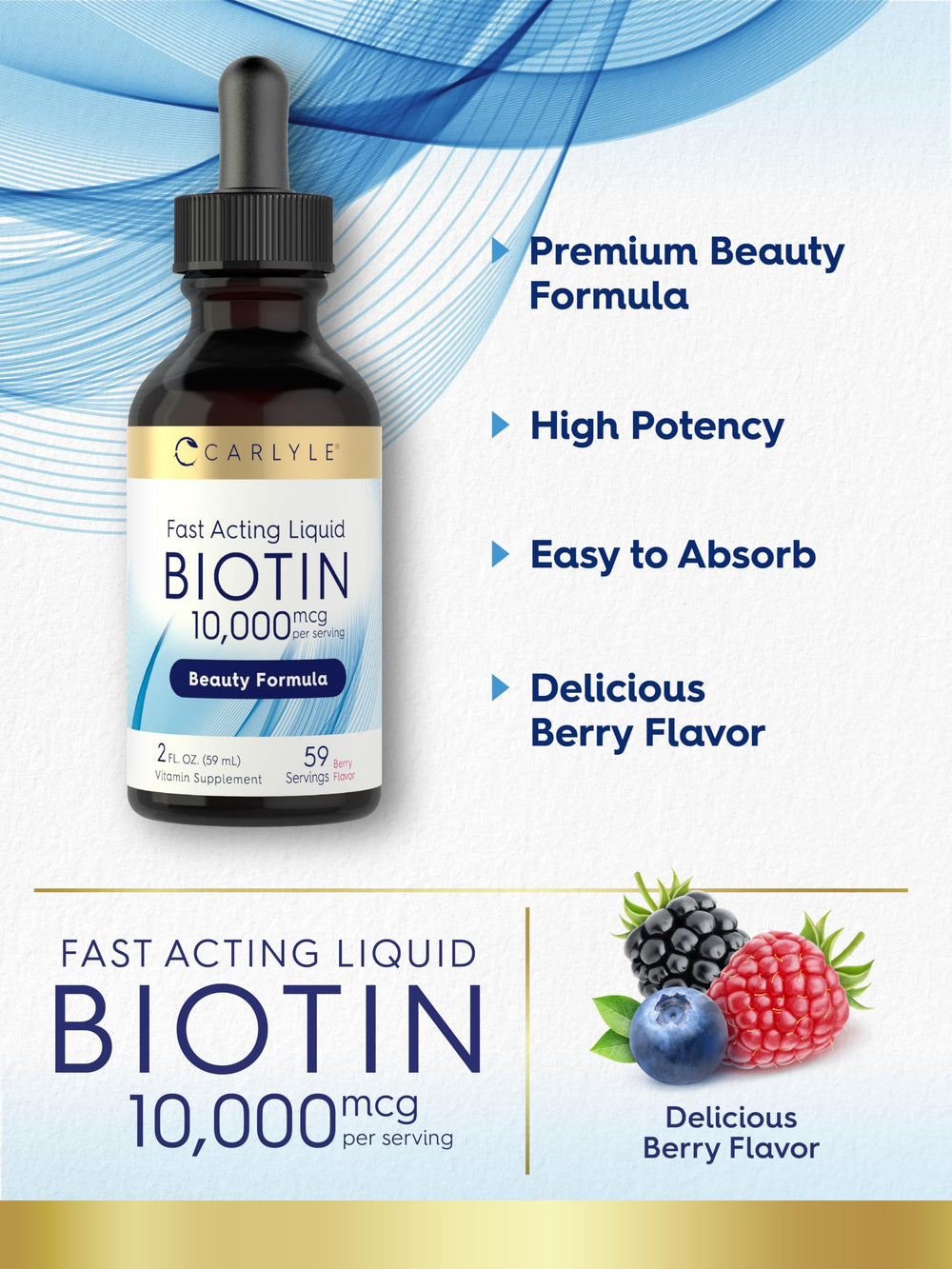 Lab-tested Carlyle biotin ingredients ensure purity