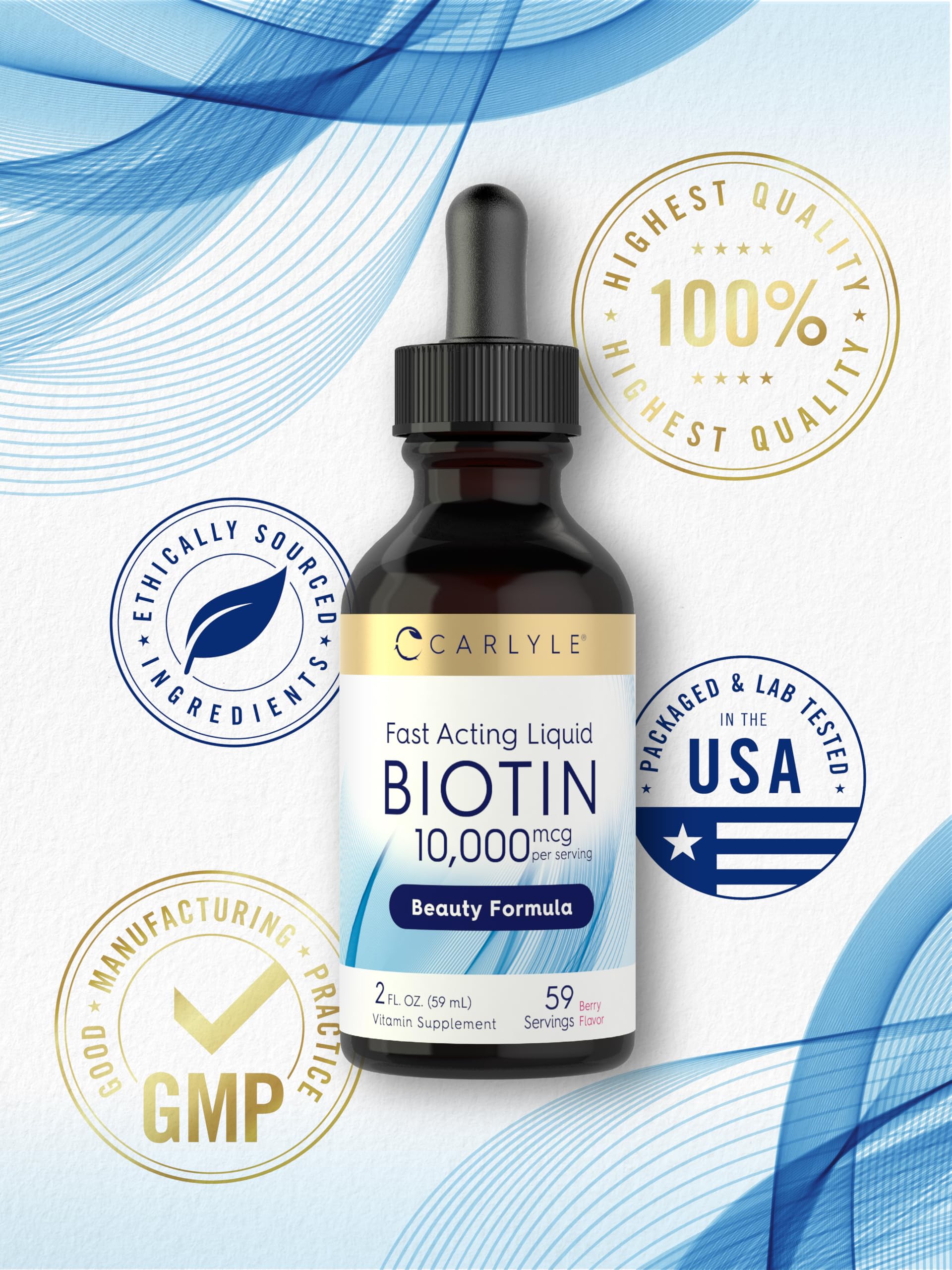 Vegetarian biotin drops suit plant-based diets